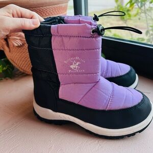 Beverly Hills Polo Club Youth/Kids Purple Black Boots Size 3